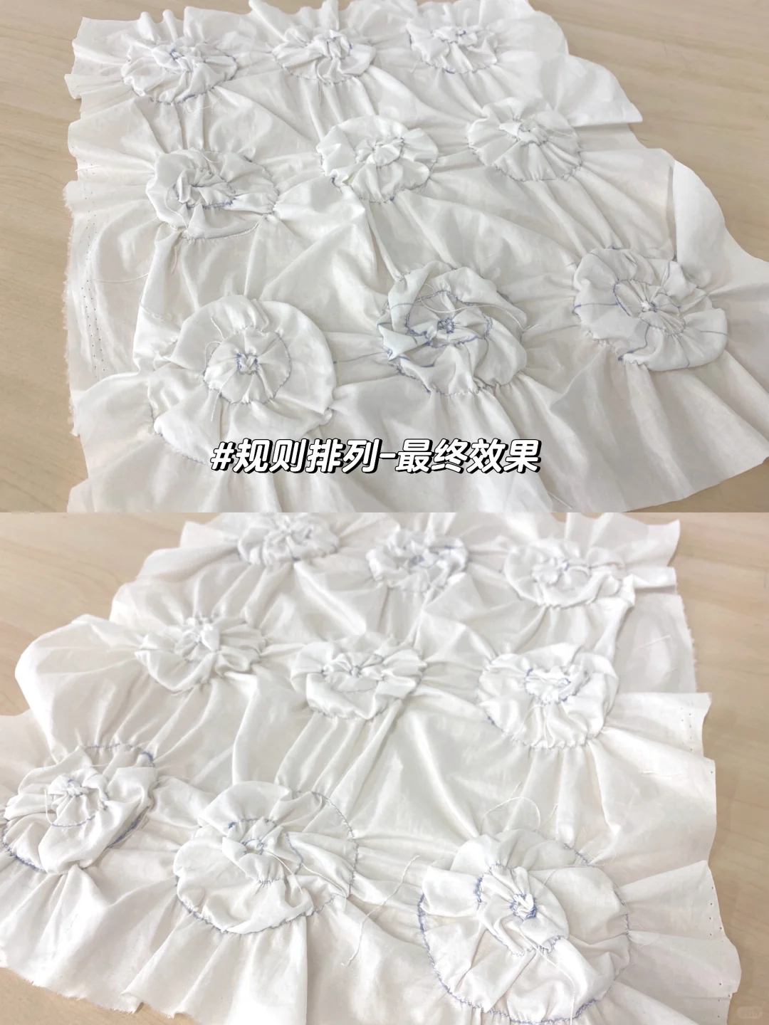 仿生花卉褶皱教程｜面料再造