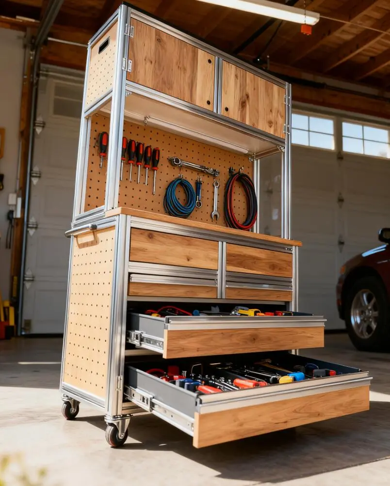 ?工具控狂喜!这工具柜秒变工业风实验室