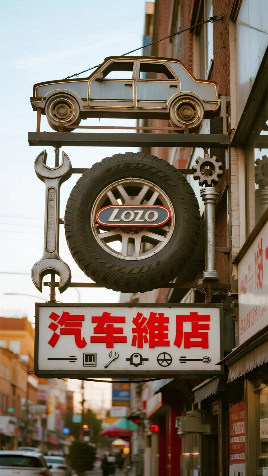 ?超吸睛汽修店门头,顾客看了都想进!