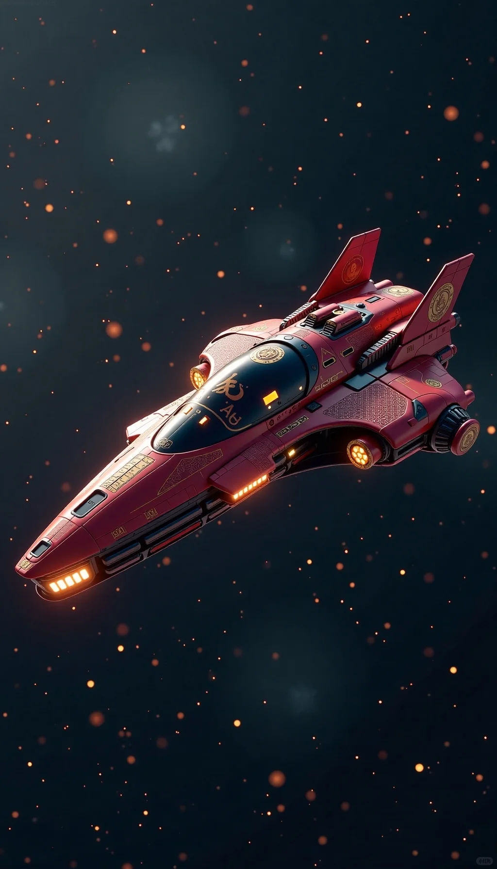 各种式样的太空飞船