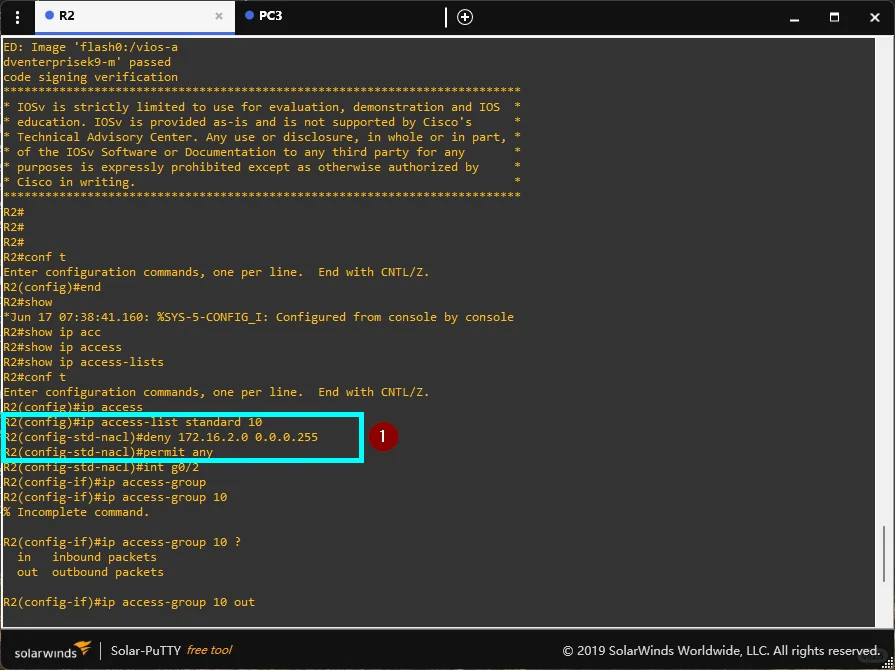 ACL 访问控制列表