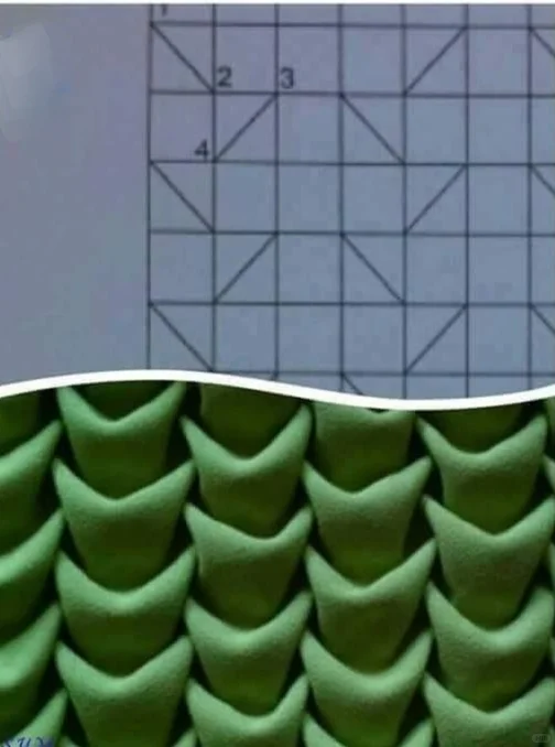 扒拉几个手工缝制褶皱的图纸