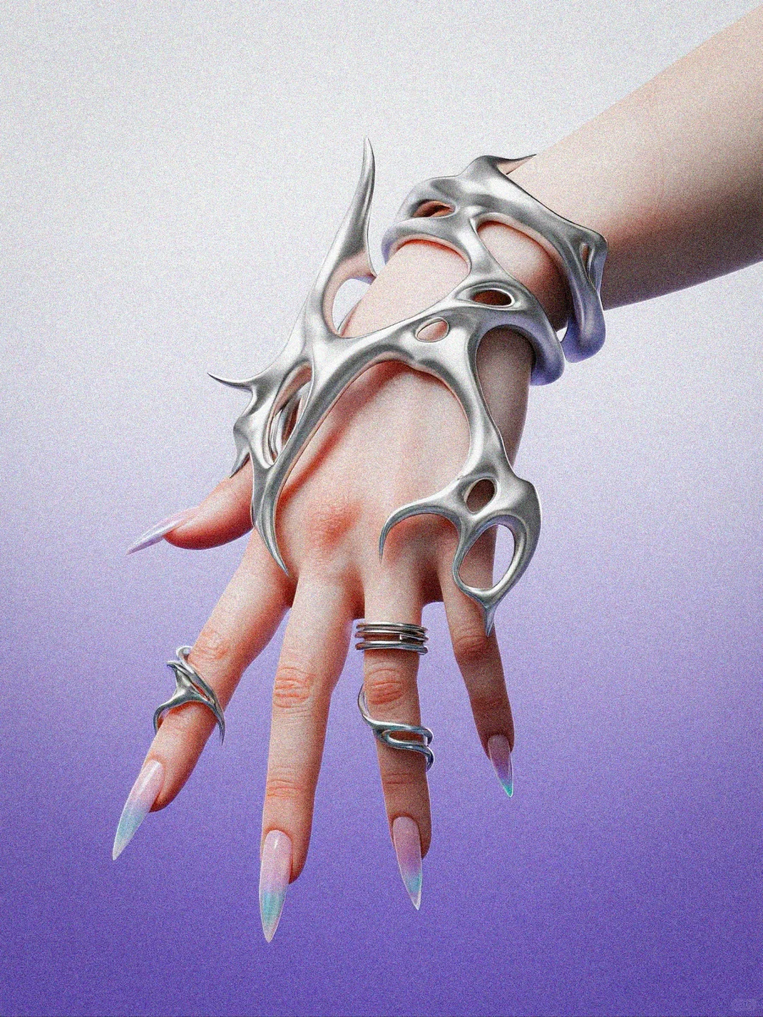 AIGC骨骼体 | 肆意生长的金属?