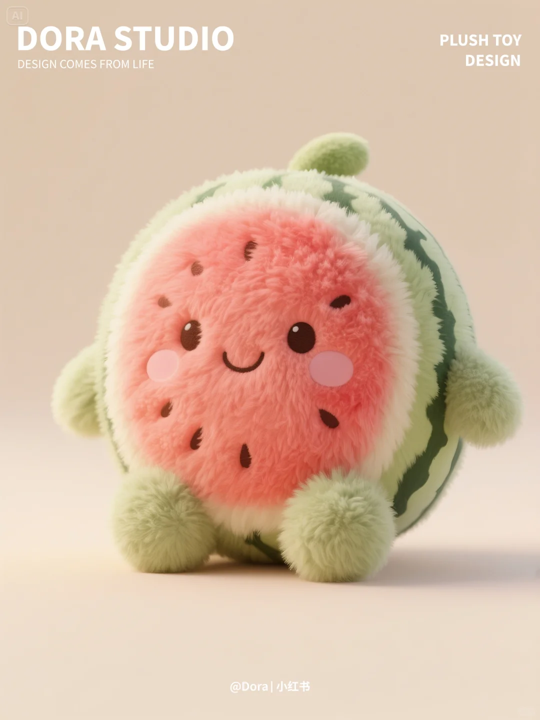 毛绒玩偶设计 | 西瓜玩偶
