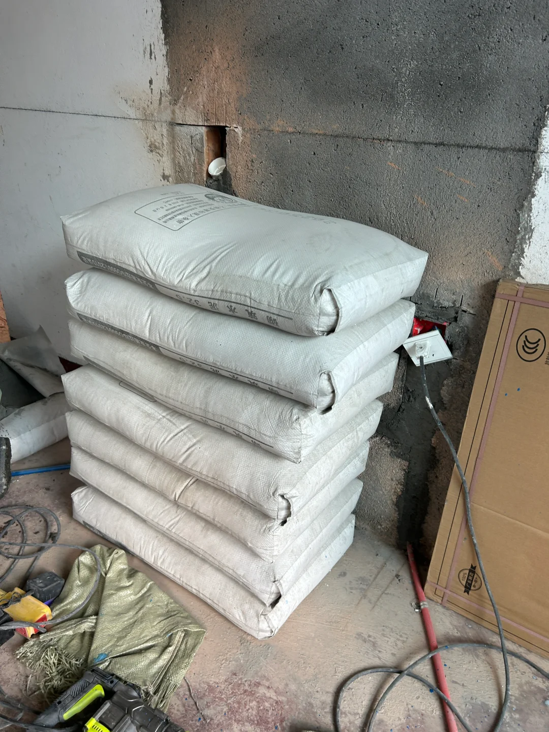 水泥沙子第三次进场