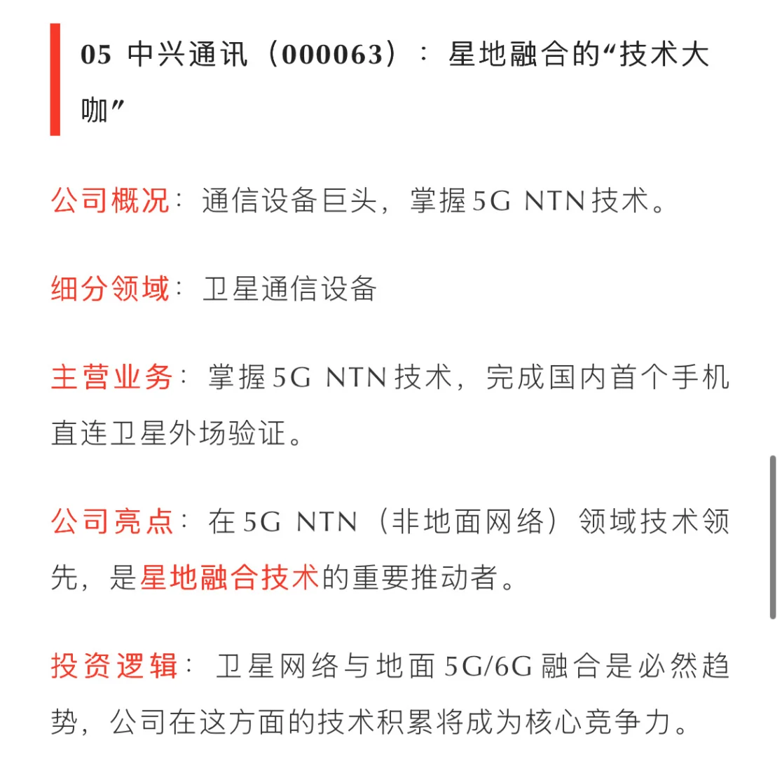 卫星通信十大核心企业