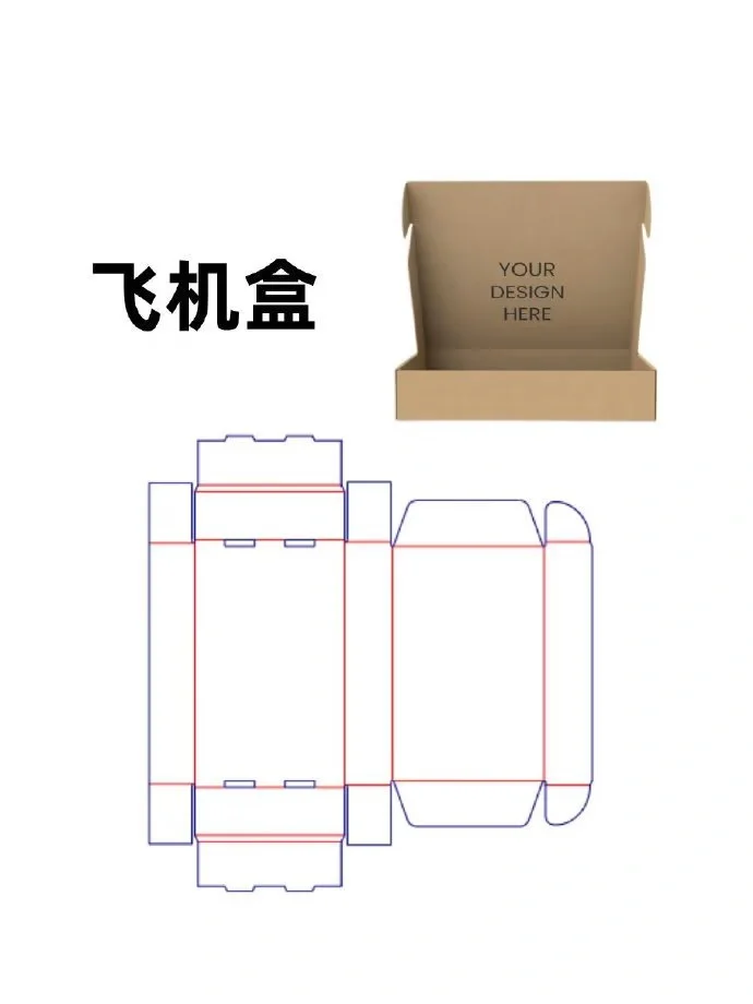 常用盒型设计 包装结构展开图