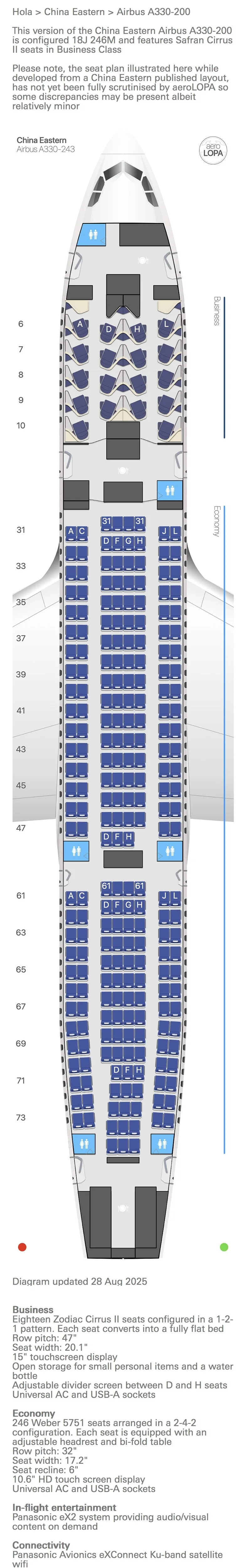 东航宽体机选座图