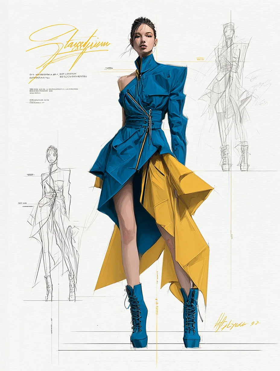 蓝黄撞色｜未来拼色新主张