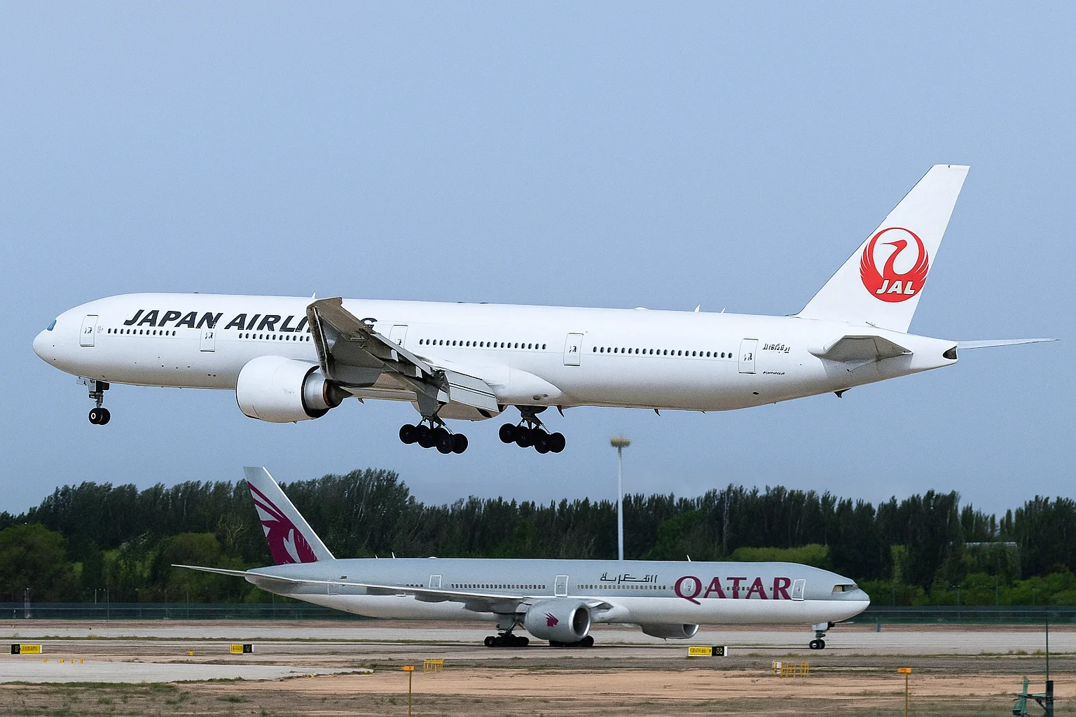 银川河东机场高光时刻,宽体机云集