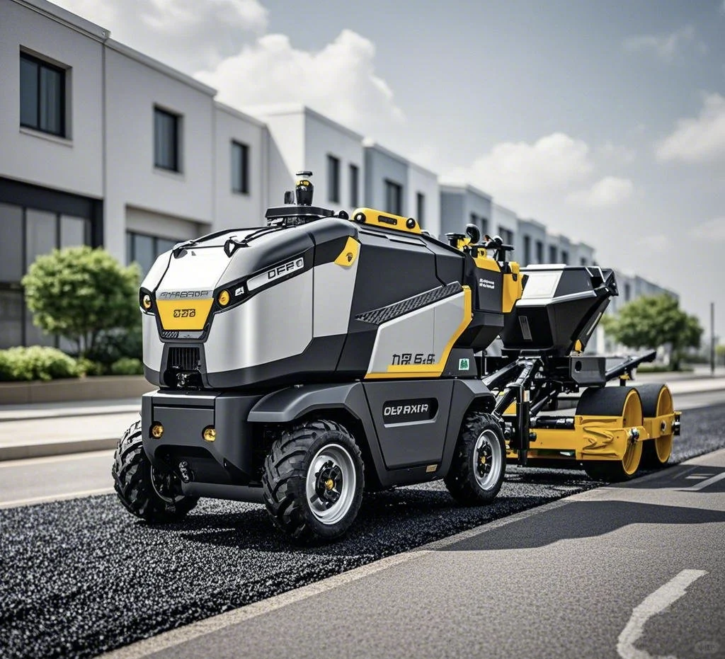 全自动道路养护设备:哪里不平填哪里！