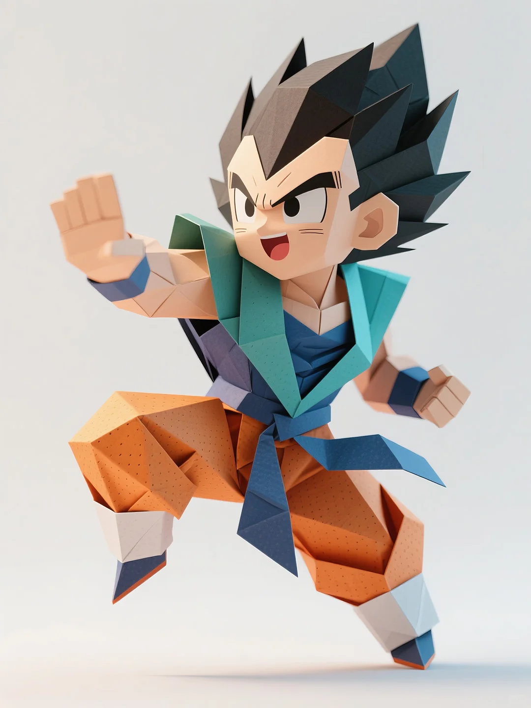 一些折纸风格的动漫人物丨AI绘画丨30集