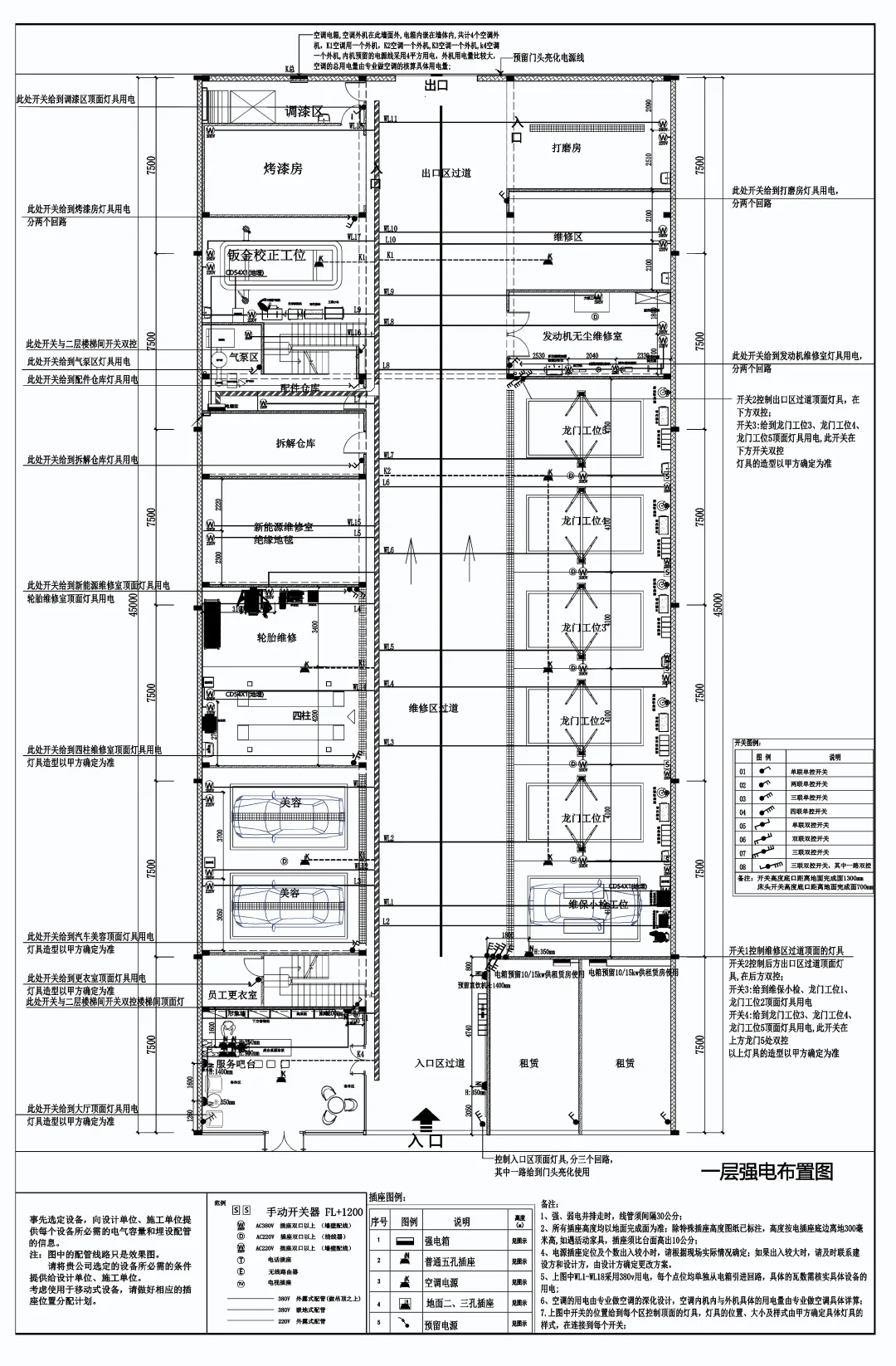 汽车维修厂房设计,纯设计(原创)