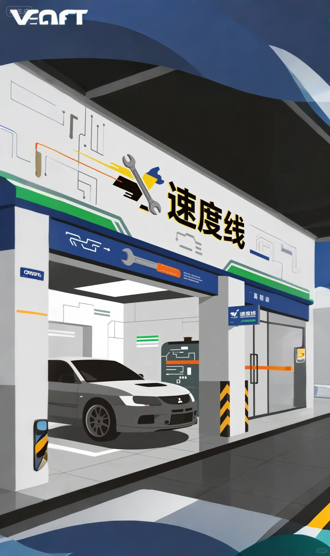 ?超吸睛汽修店门头,顾客看了都想进!