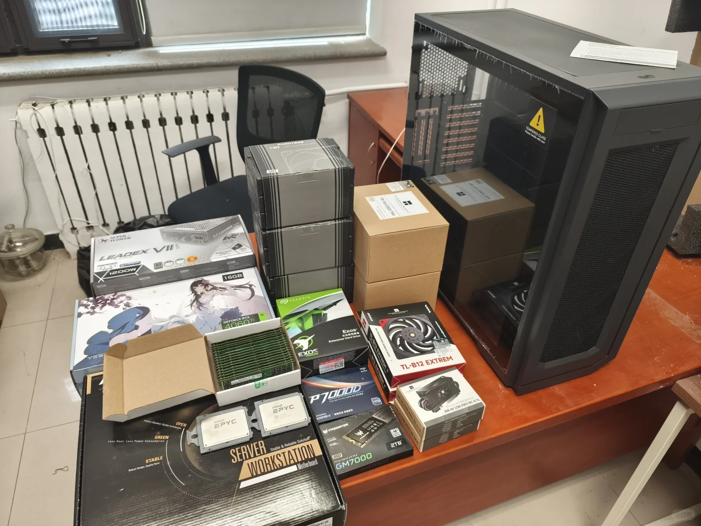 组装一台工作站，今天下午有的忙了