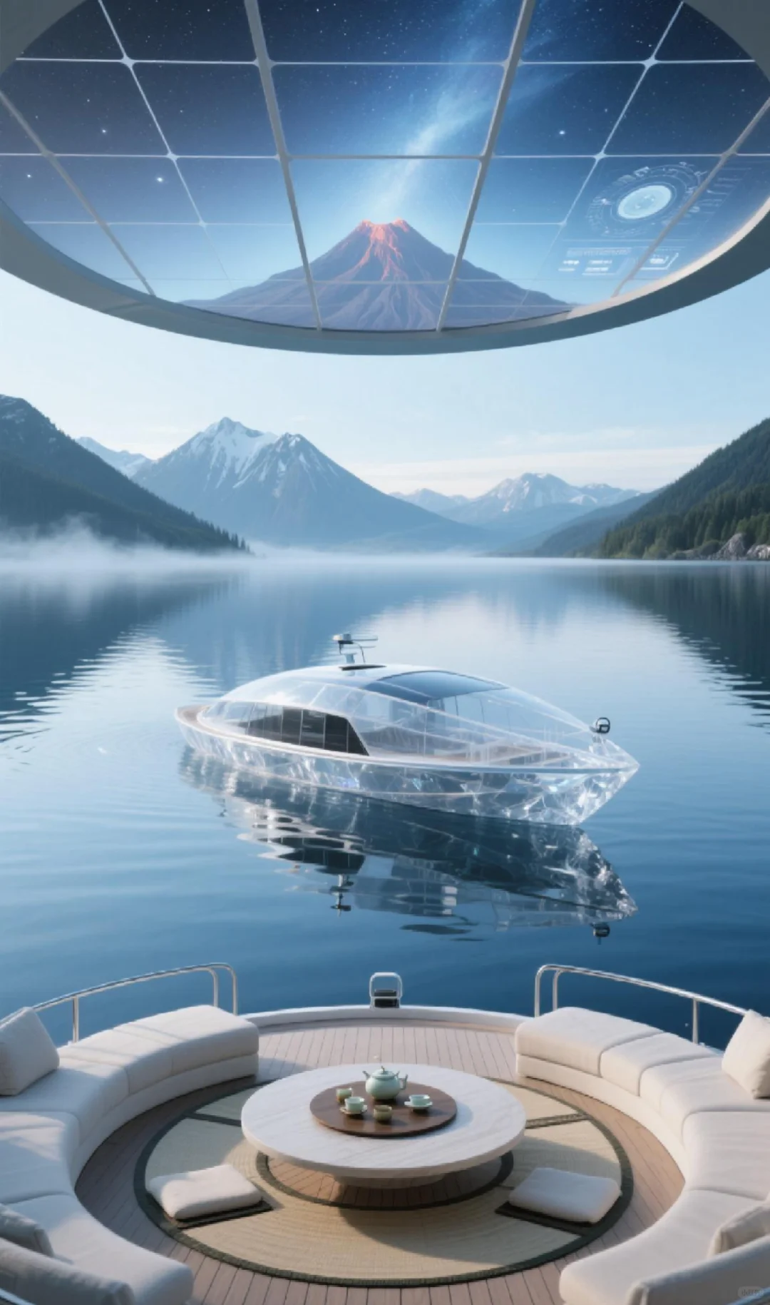 柔性曲面光伏+电动观光游船