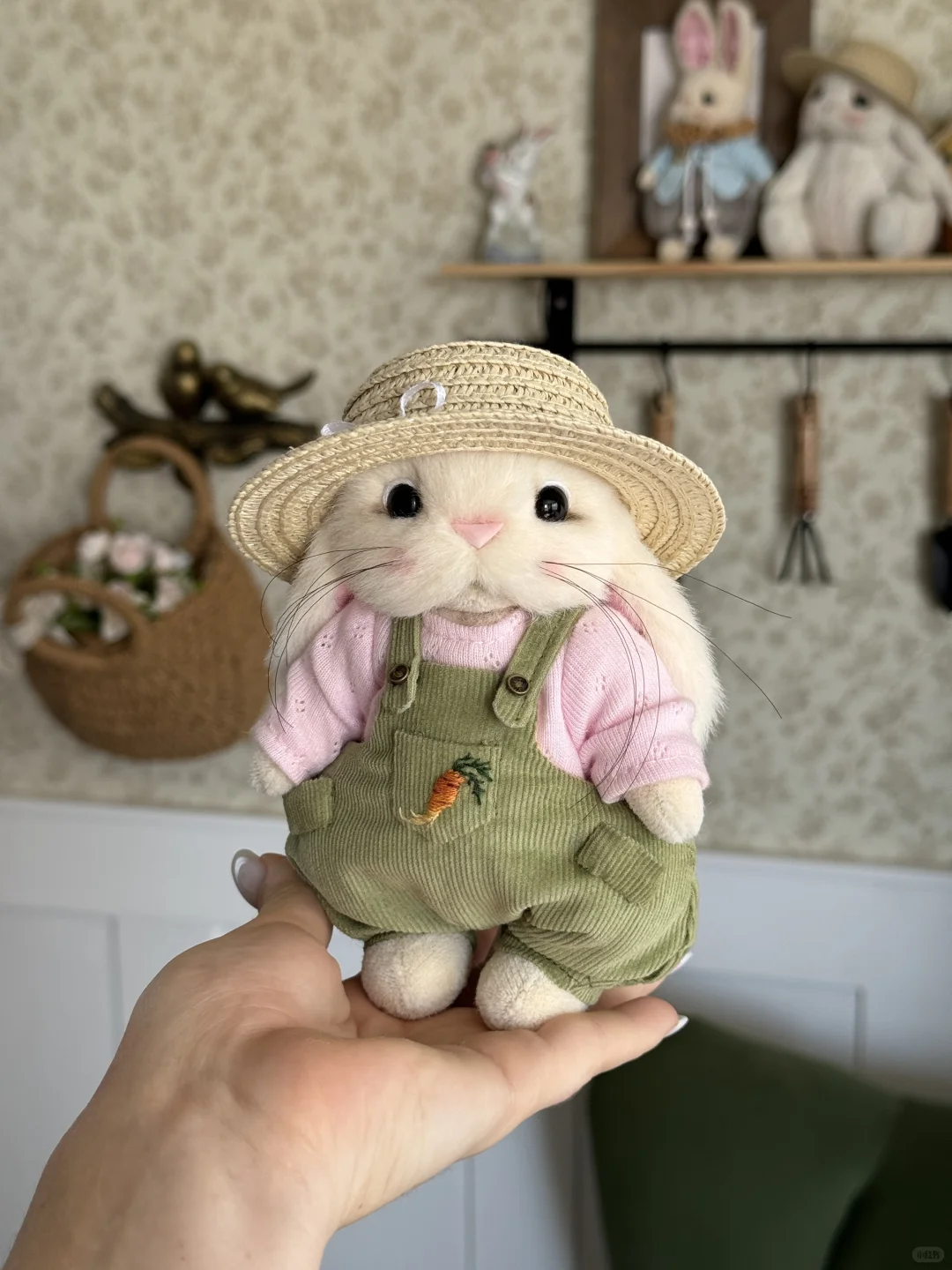 ???‍? 泰迪兔園丁15cm手工製作