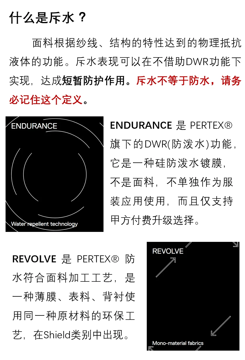 PERTEX 面料功能与分类科普