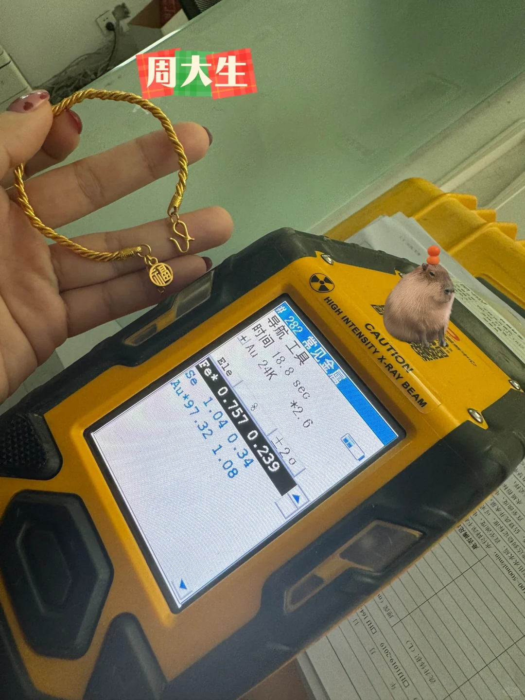 抱一丝，黄金检测来了