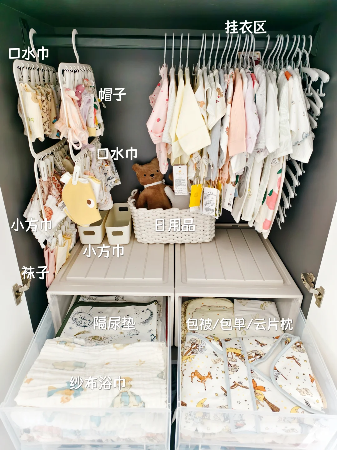 预产期8月|宝宝衣柜收纳(附?/自用无广)