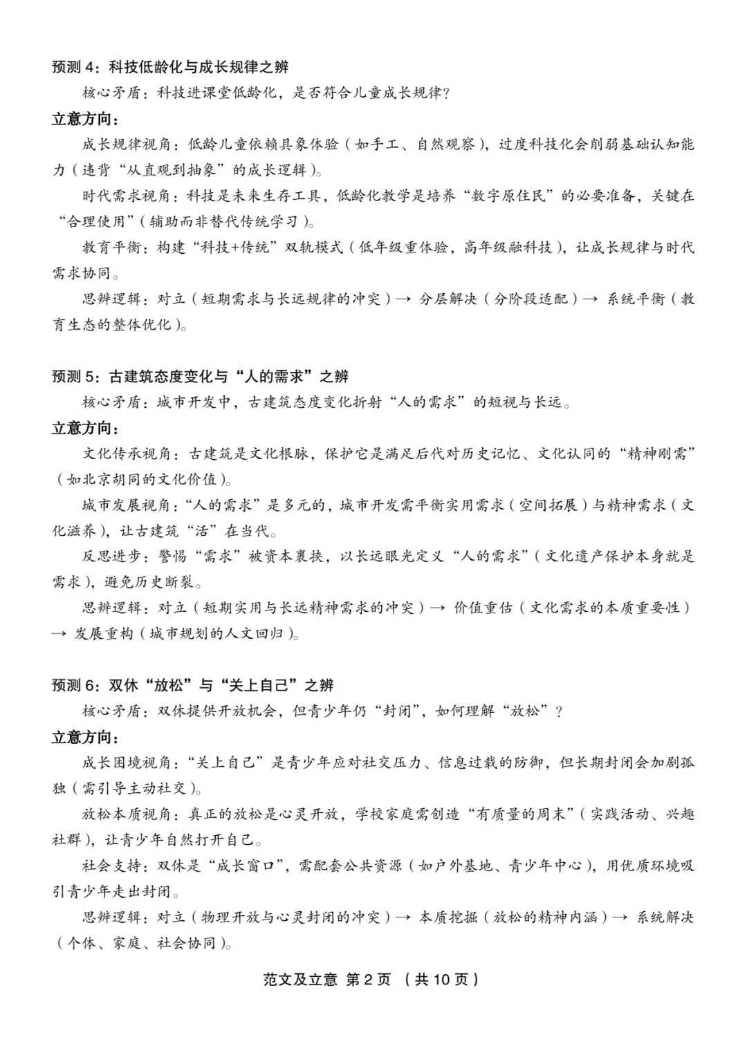 押题作文范文2055