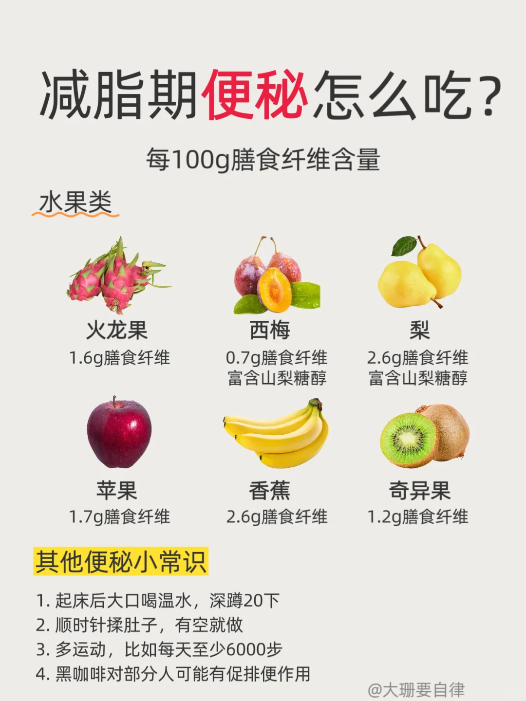 减脂期便秘克星！这几个小习惯让你轻松排便