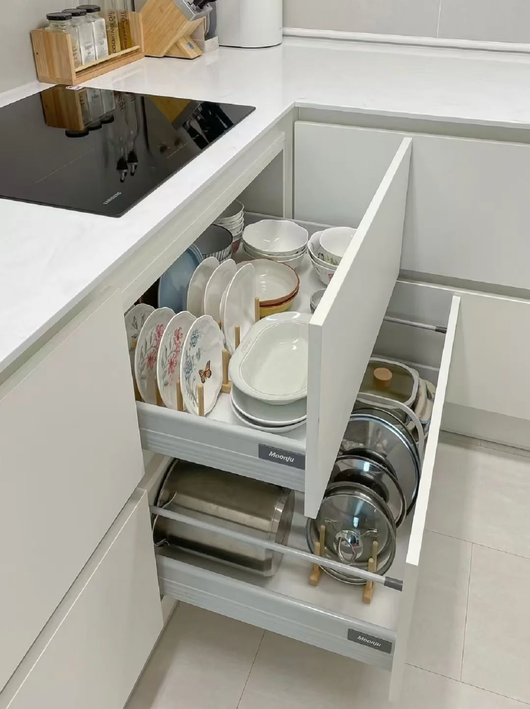 满足强迫症患者的完美厨房收纳成果!