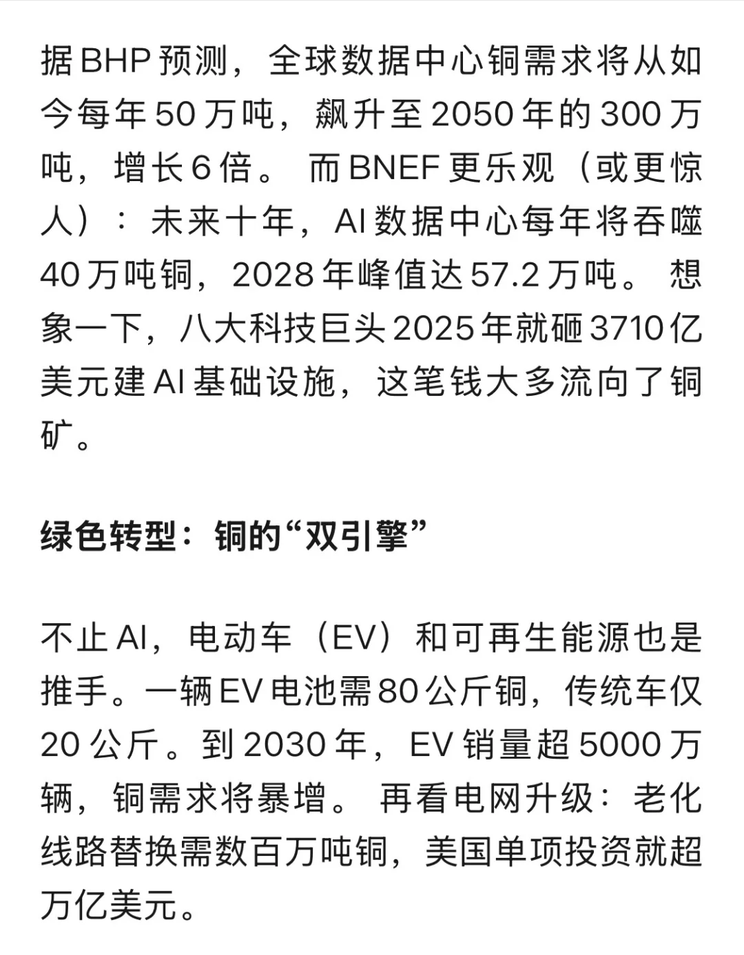 AI时代，铜将成为下一个“石油”？