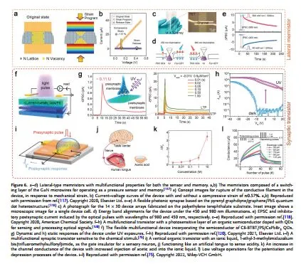 用于可穿戴近集成功能的柔性神经形态器件