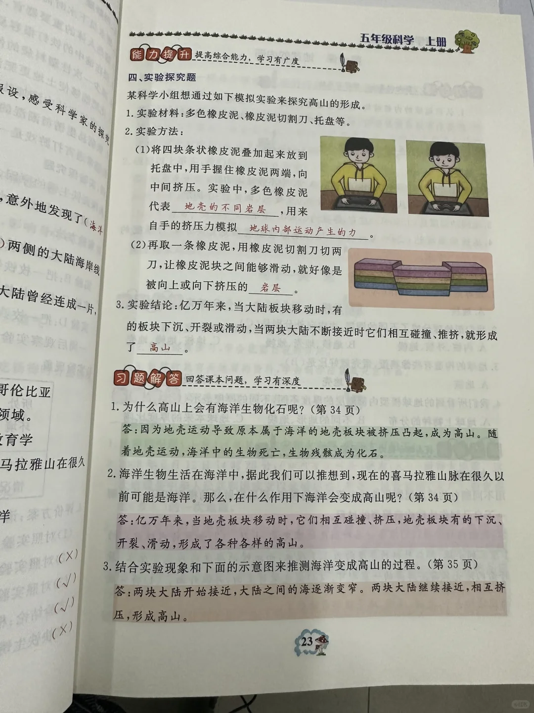 五年级上册科学冀教版