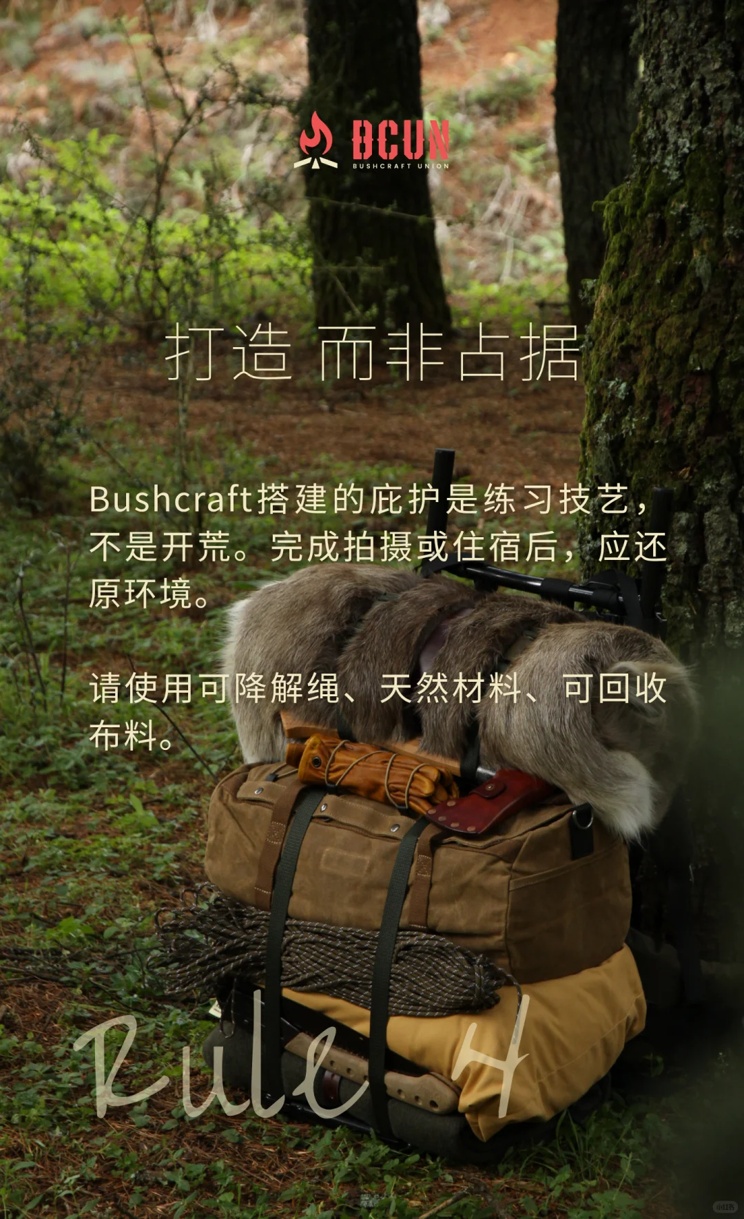 BCUN入林手册 | 10条Bushcraft环保守则