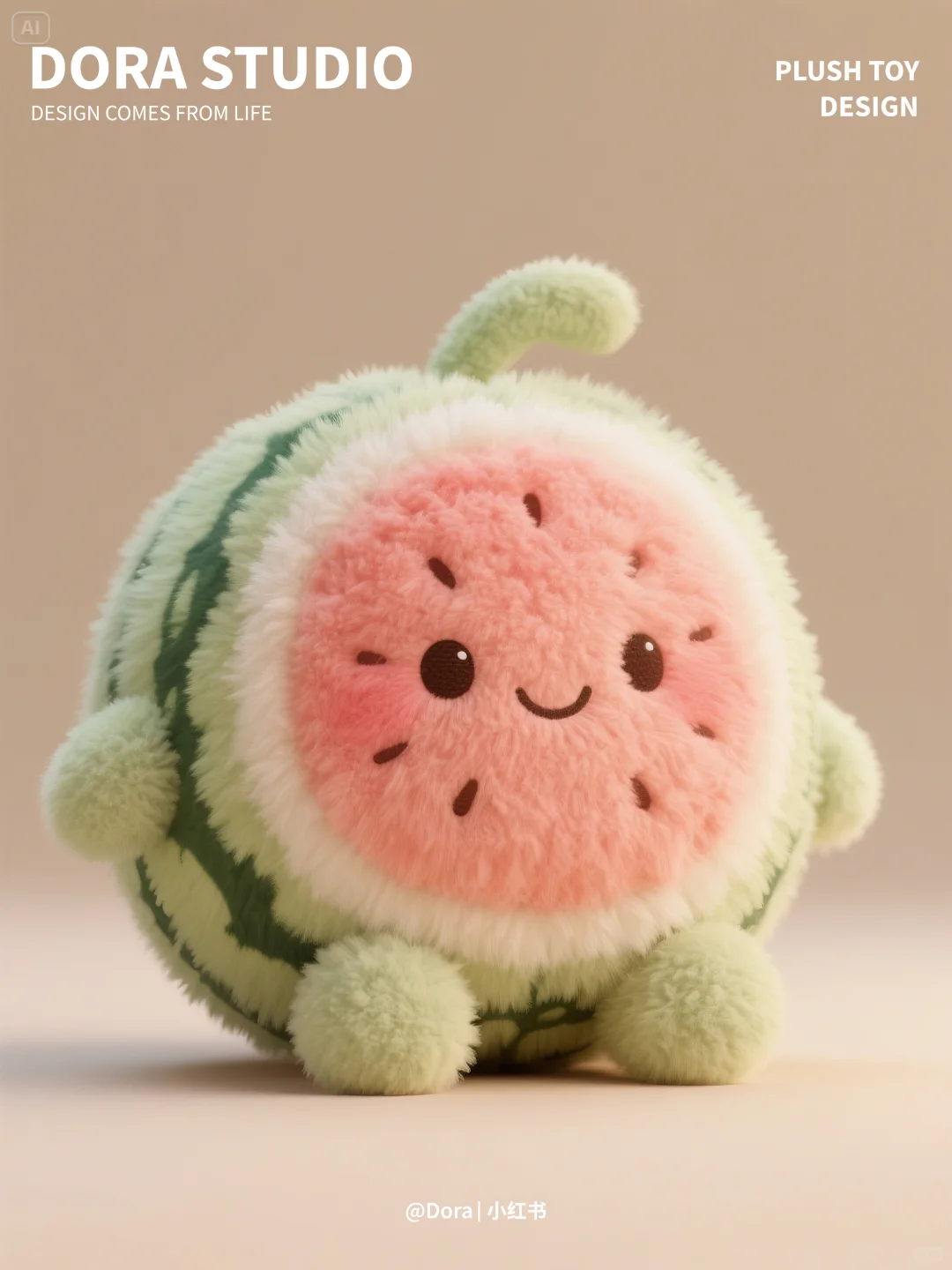 毛绒玩偶设计 | 西瓜玩偶