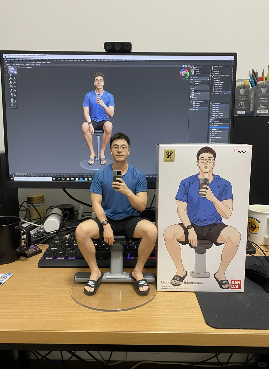 一大早收到自己的小手办?