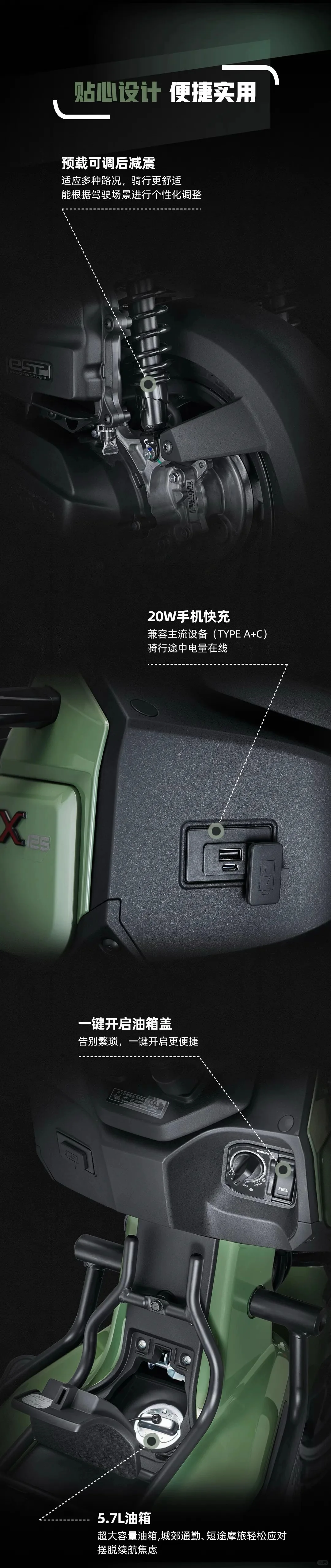 新大洲本田squarex125上市了