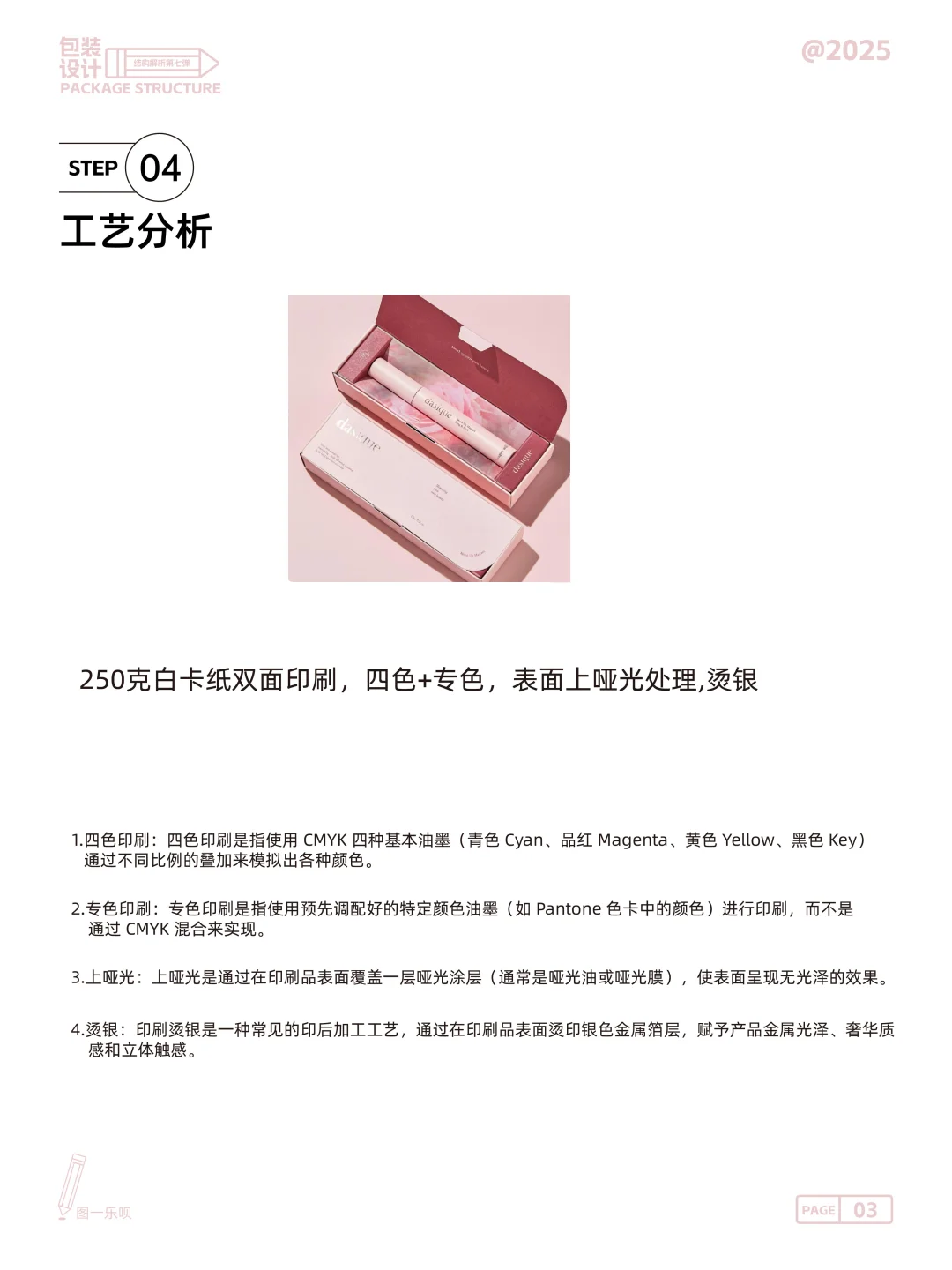 包装结构设计解析之带内衬美妆翻盖卡盒