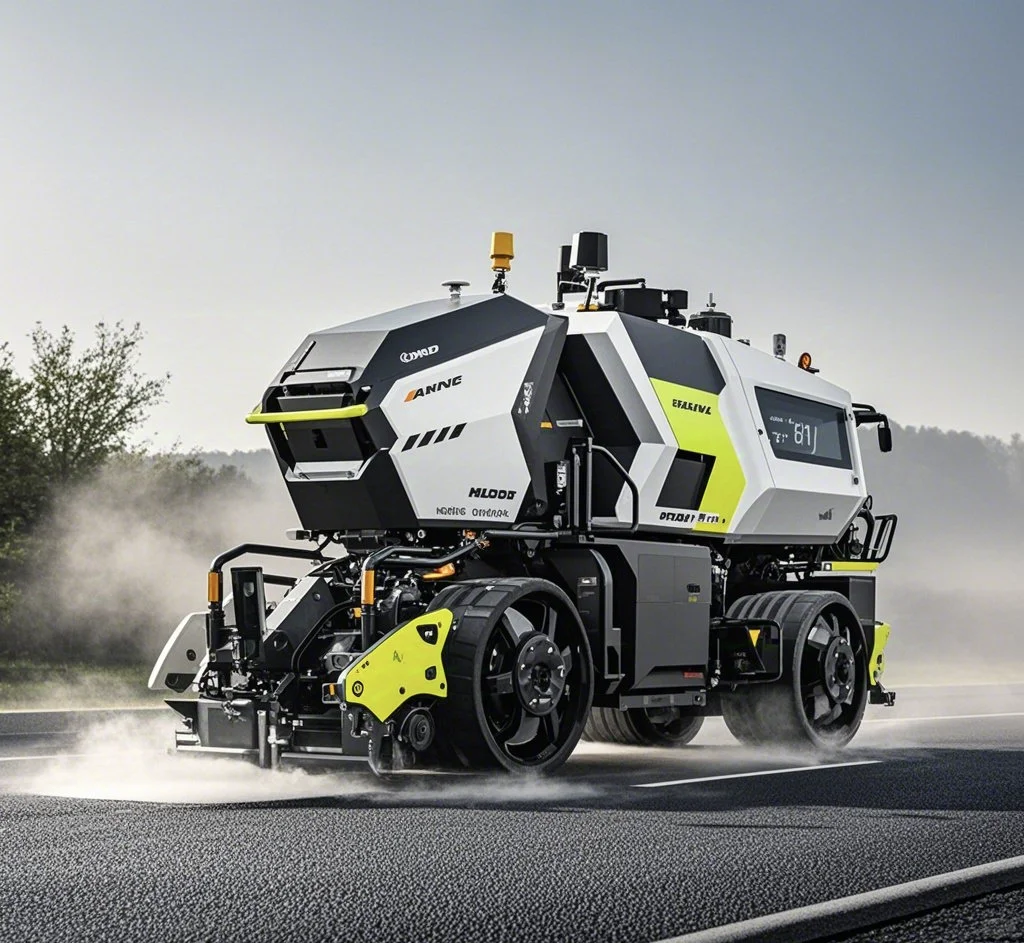 全自动道路养护设备:哪里不平填哪里！