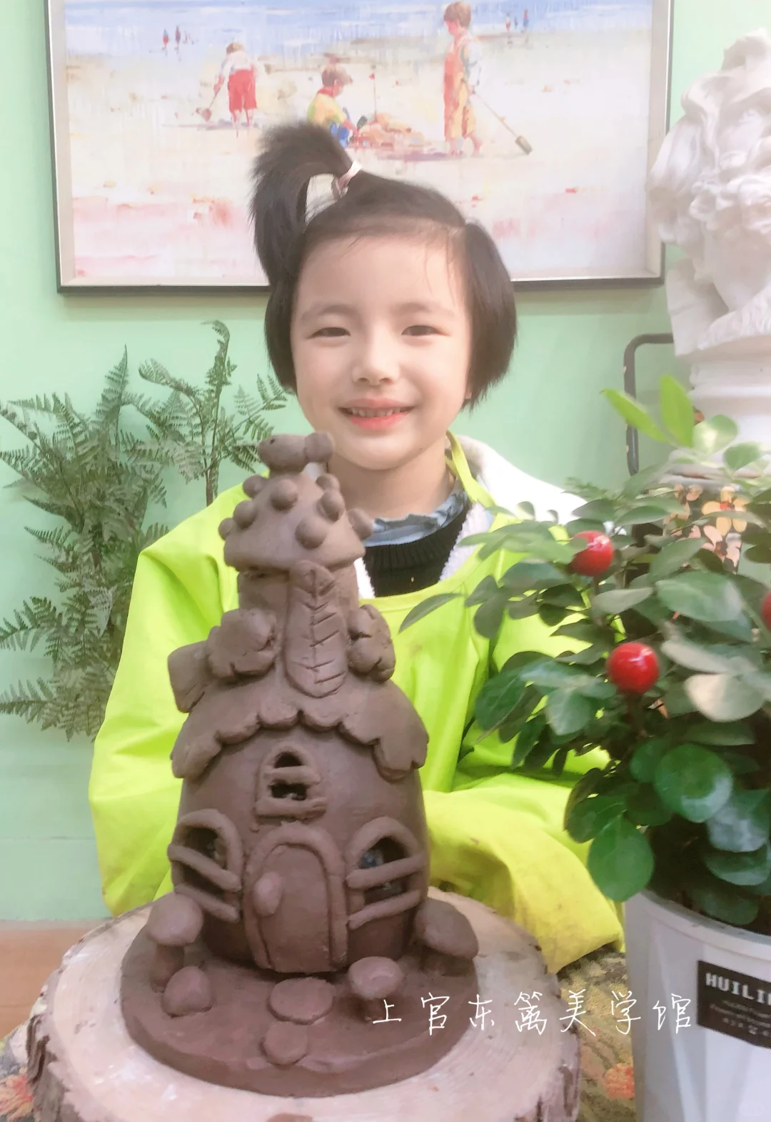 儿童陶艺 | 原创陶艺雕塑房屋系列 全部空心