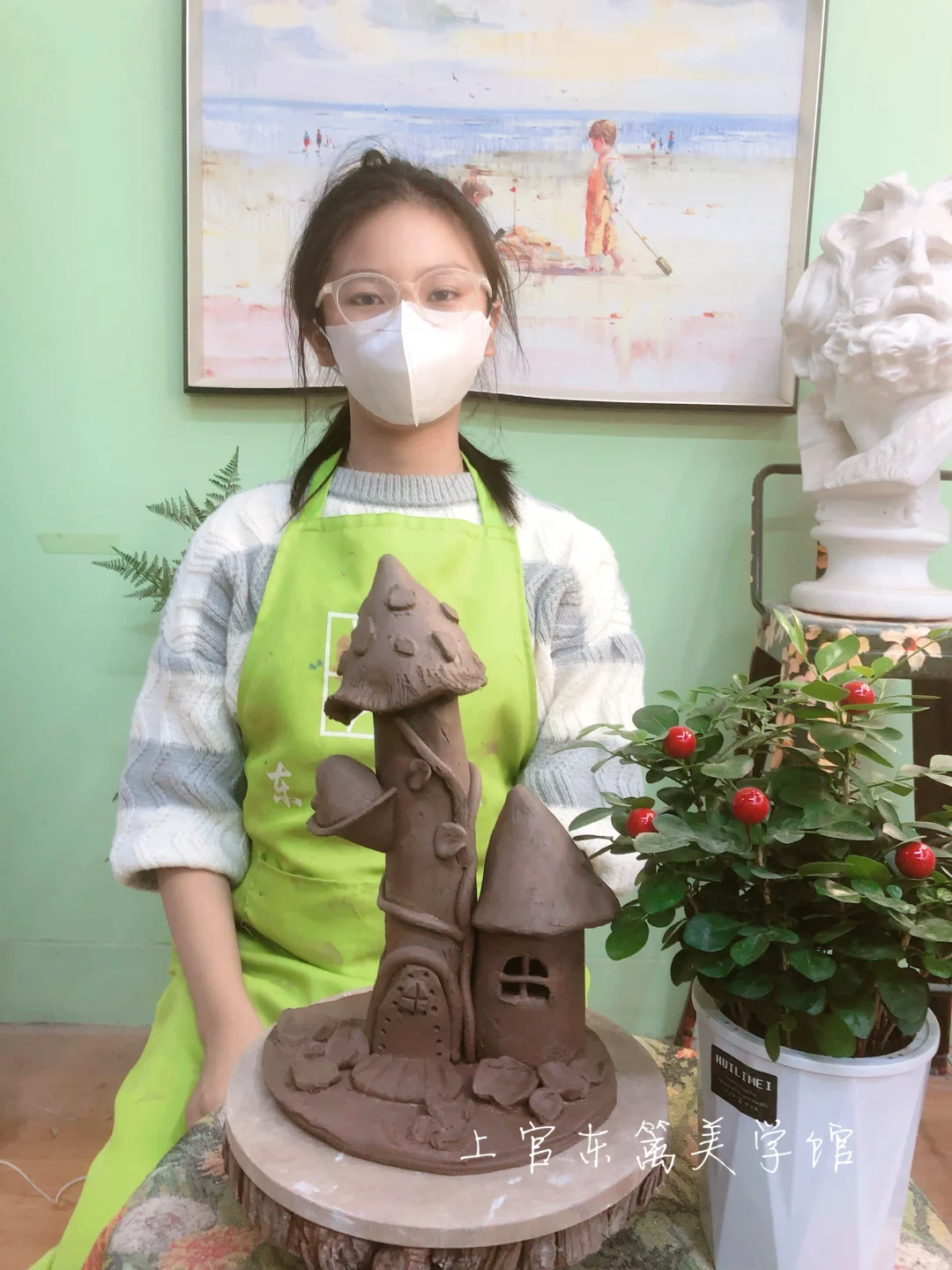 儿童陶艺 | 原创陶艺雕塑房屋系列 全部空心