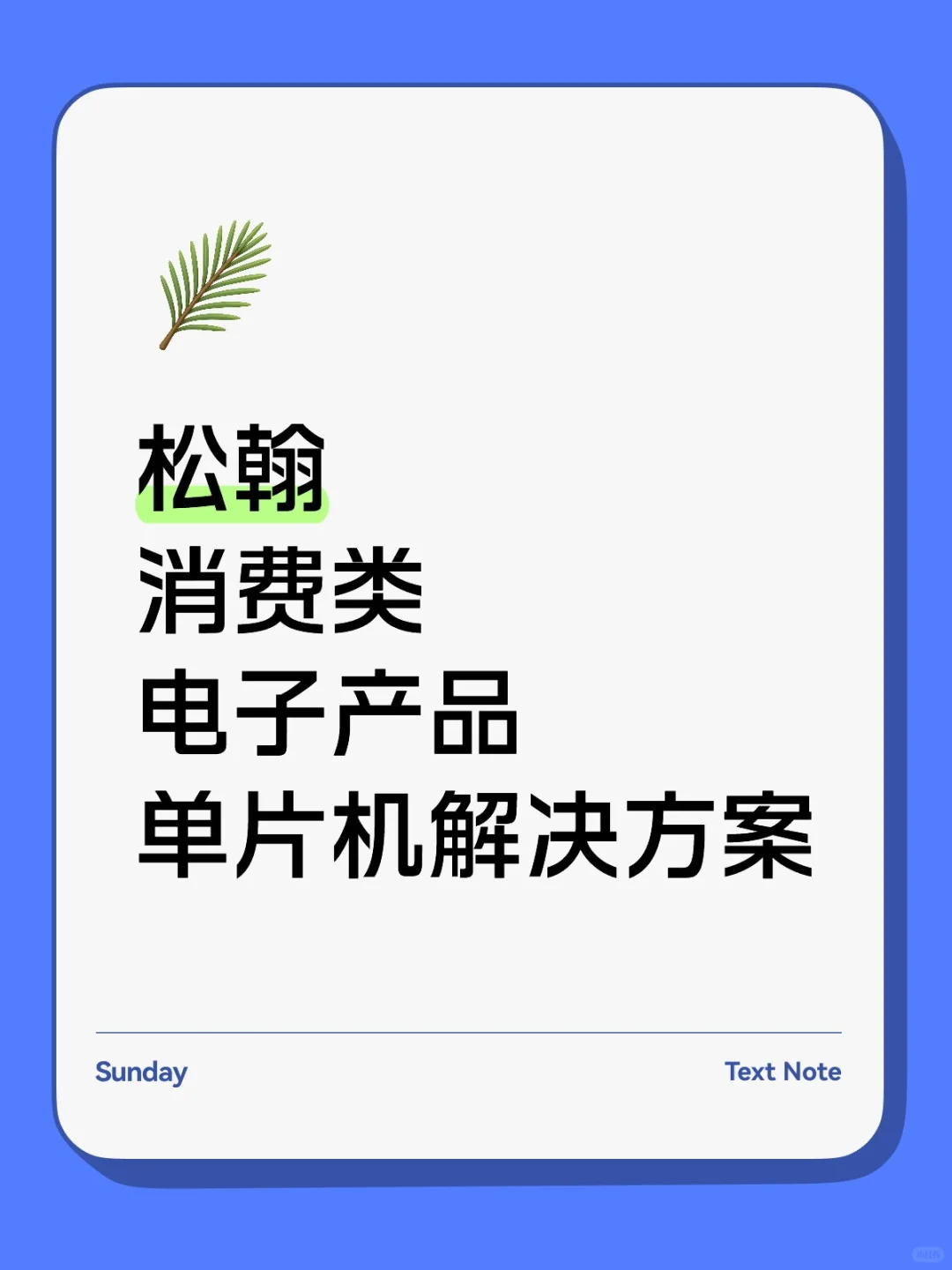 松翰消费类电子产品单片机解决方案