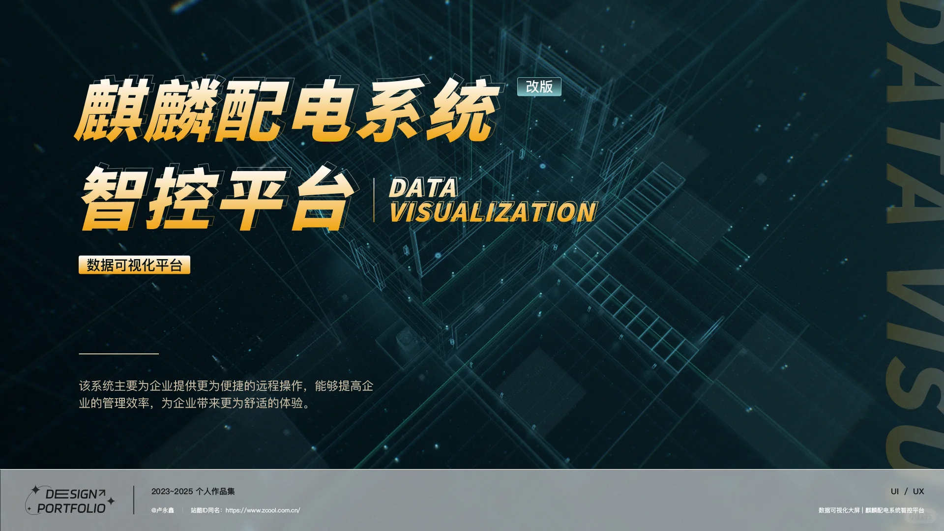 可视化数据大屏设计---配电系统智控平台