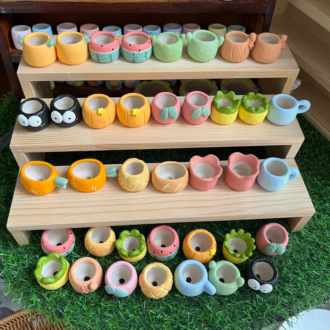 做了一批各种各样七七八八的小拇指盆啦