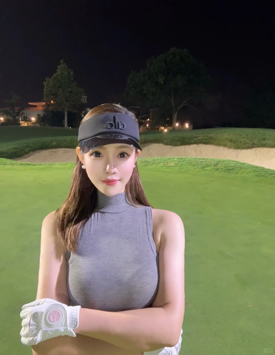 夜色下的球场有一种不一样的感觉⛳️