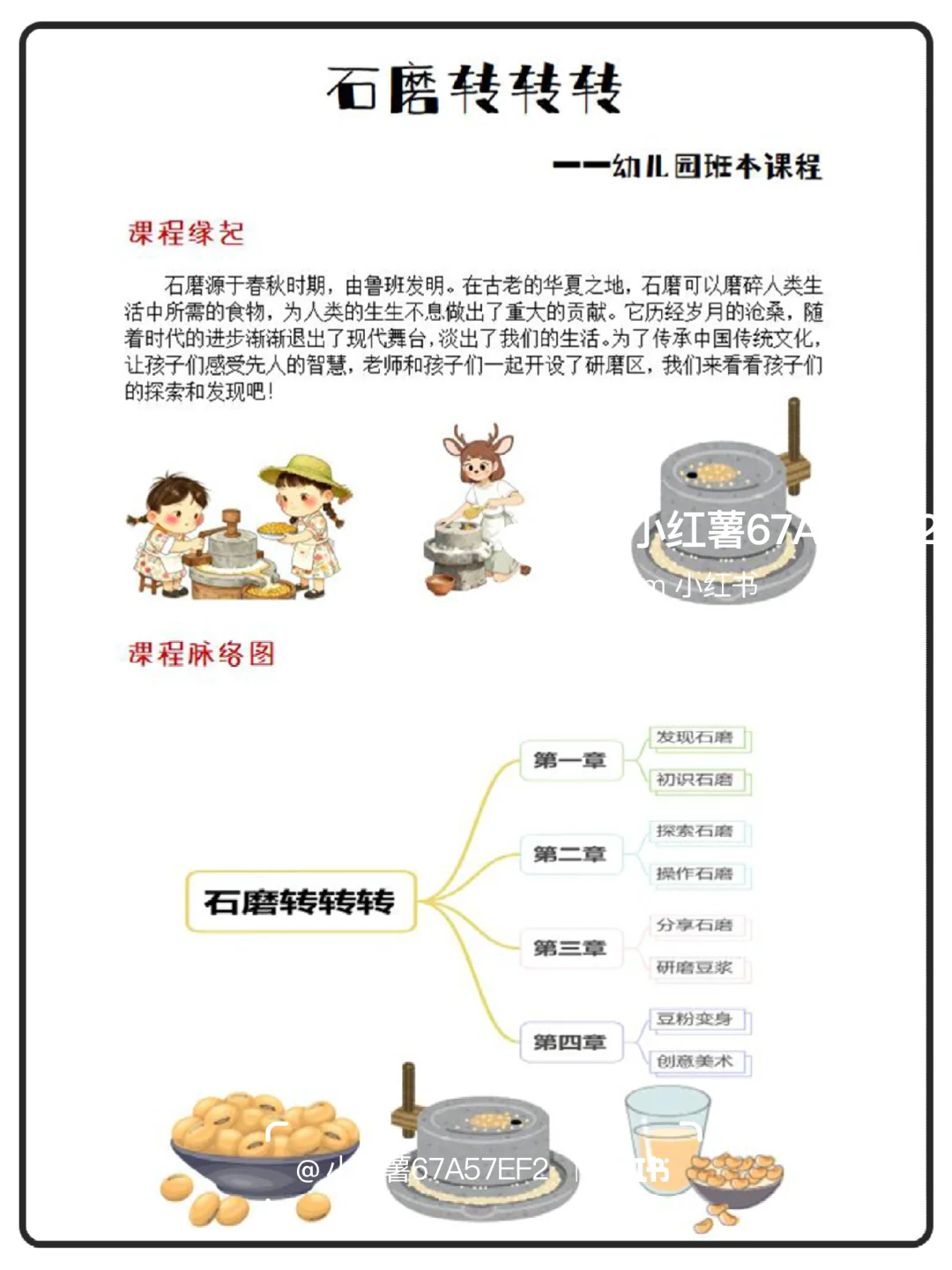 幼儿园传统文化班本课程故事《石墨转转转》