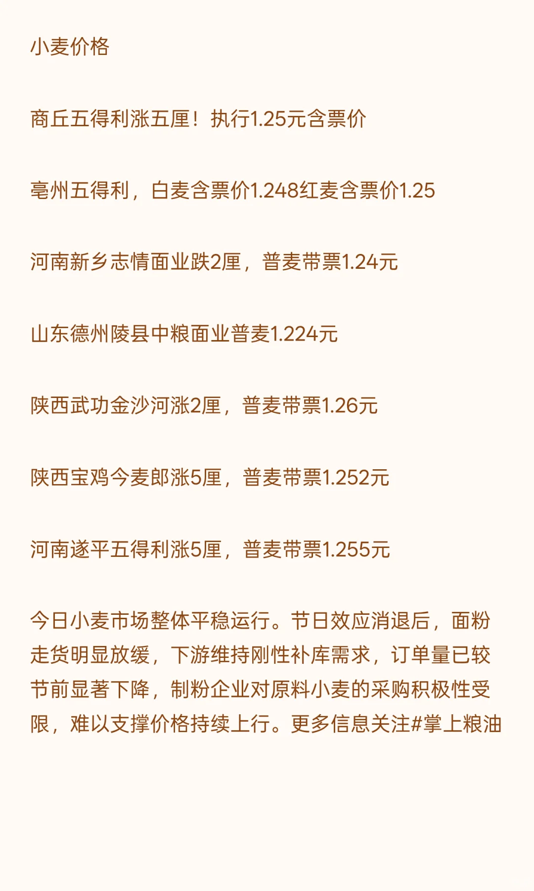 10月18日最新小麦玉米价格