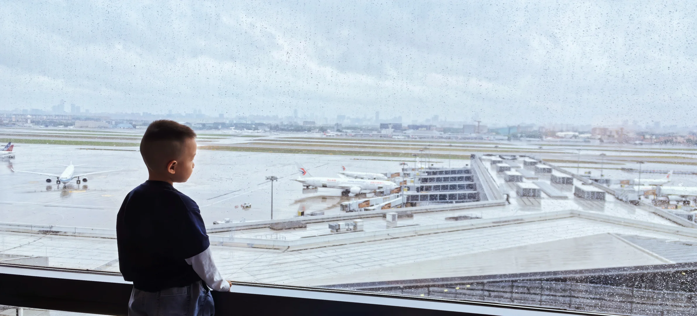 虹桥机场全景打卡 宽体机盛宴