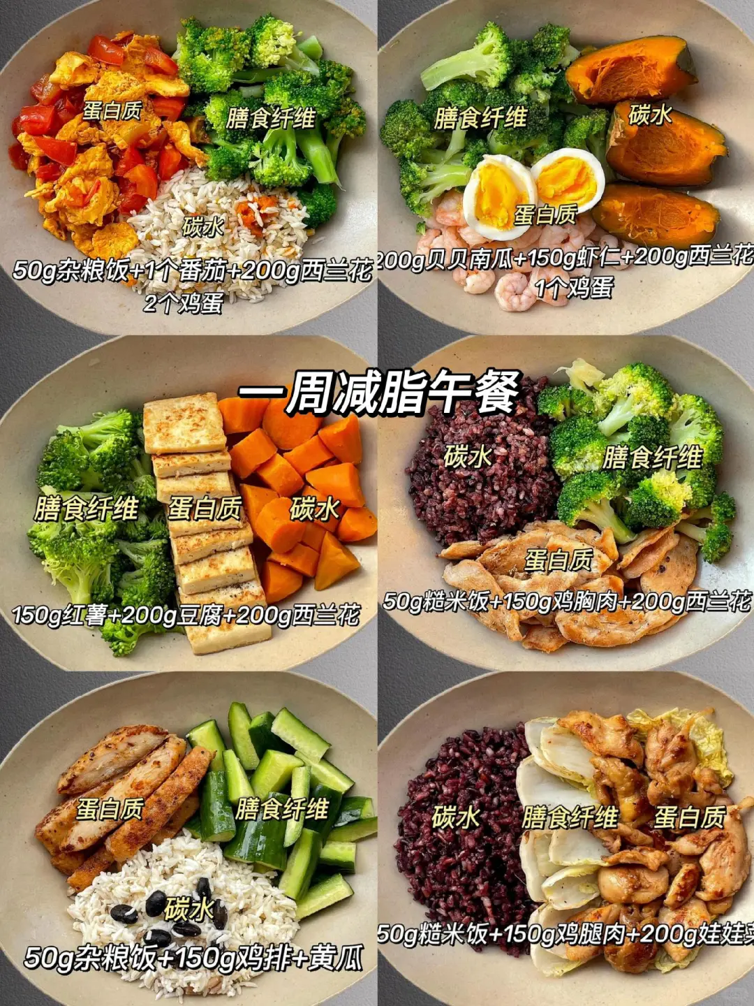 一周的减脂午餐已经给你安排好了！已瘦30