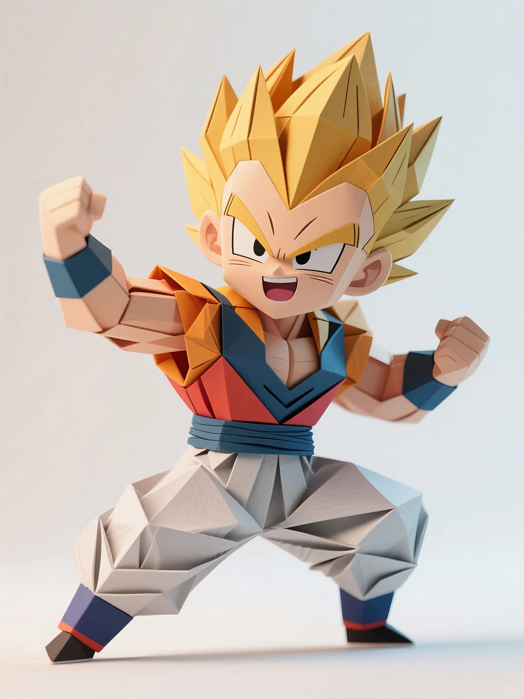 一些折纸风格的动漫人物丨AI绘画丨30集