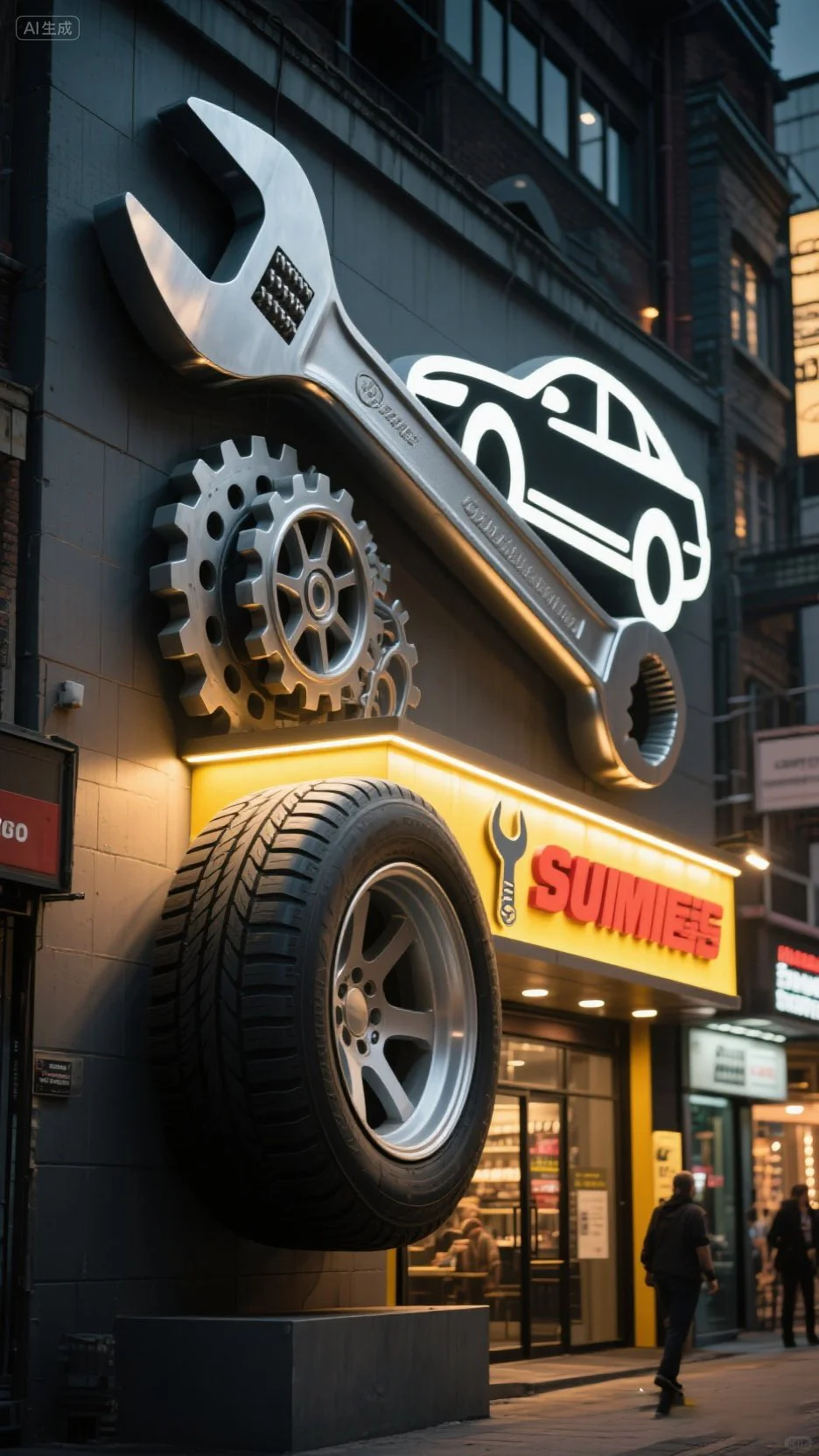 ?超吸睛汽修店门头,顾客看了都想进!