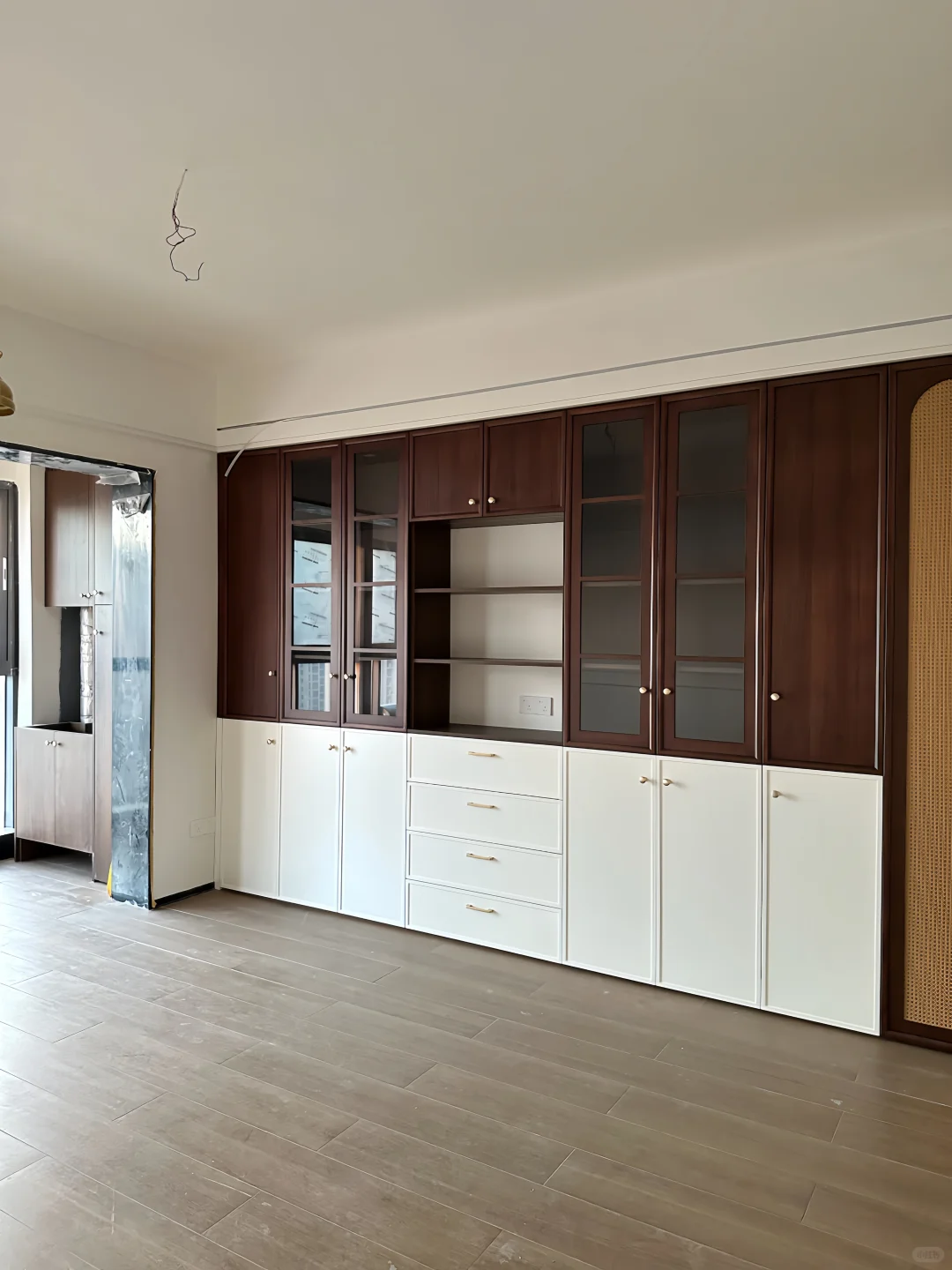 我家的中古风整墙柜?好用到不想换房