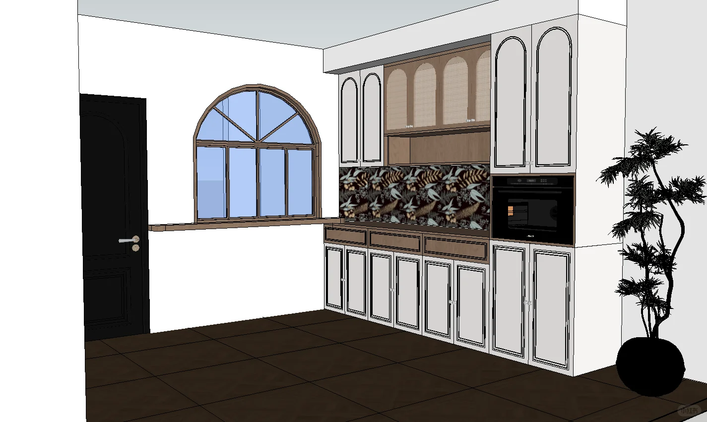 室内窗用彩玻真的超有氛围感啊